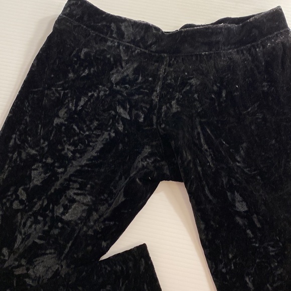 ❤️ 3/$20 Bundle Me! Conya crushed velvet black leggings L large - Picture 3 of 3